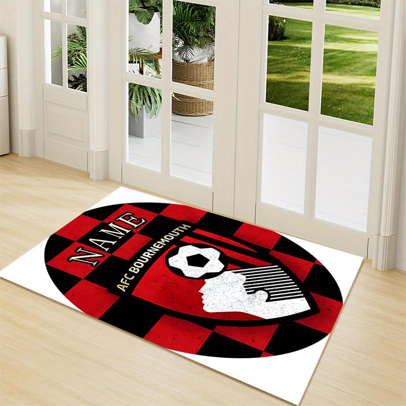 Custom Name German Flag Crest Carpet Rug Customizable Soft Washable Anti-Slip Home Living Room Sofa Mats Personalized Rug. 0909192