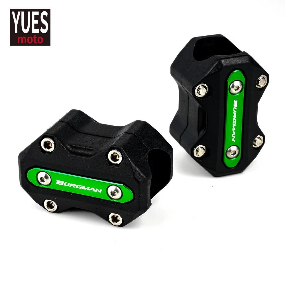 

Аксессуары для мотоциклов, защита двигателя, защита бампера, декоративный блок для SUZUKI BURGMAN 650 400 125 200 250 AN Universal зелёный