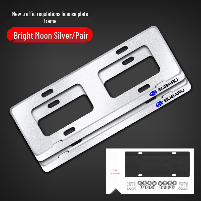 Compatible with Subaru license plate frames: STI, Forester, XV, Outback, BRZ, Legacy, and WRX models.