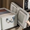 1pc Household Foldable Clothes Storage Box With Steel Frame Storage Box T-shirts And Trousers Storage Box