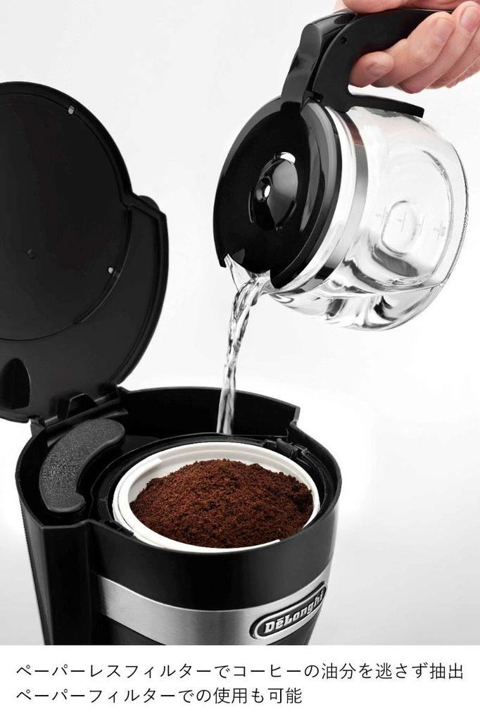 Delonghi Drip Coffee Maker 0.65L Black Active Series 5-6 Cups ICM14011J