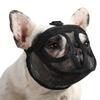 Short Snout Dog Muzzle Bulldog Muzzle Adjustable Breathable Mesh for Training Biting Barking