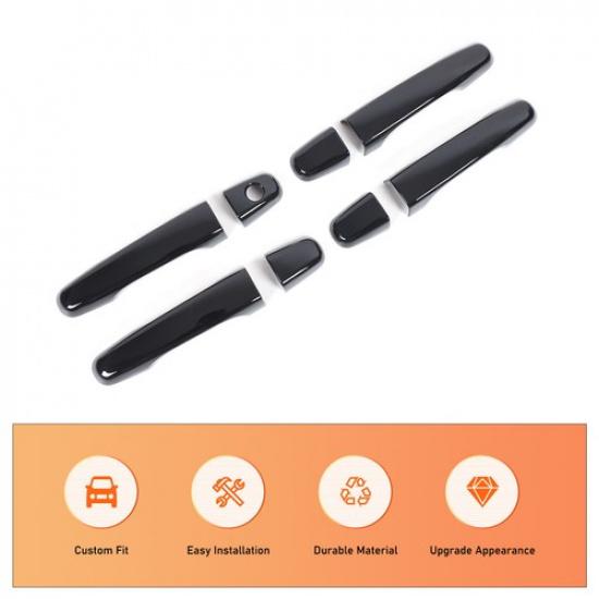 Glossy BlackExterior Outside Door Handle Cover For Pontiac G8 2008-09