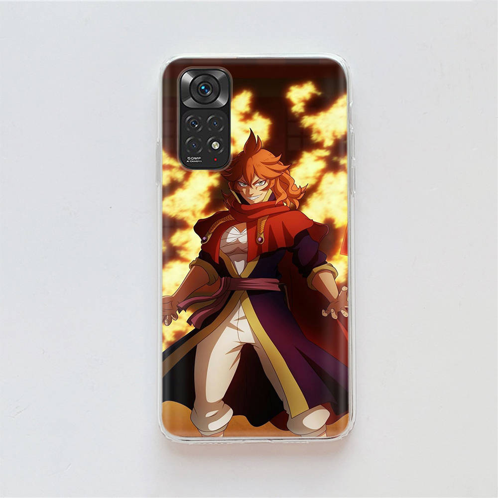 DT51 Black Clover Anime Case for Samsung A04 A14 A23 A34 A54 M23 M33 M52 M53 Realme 10 9 C30S C35 C55 VIVO Y02S Y21 Y33S Y51 X80 Pro Clear Cover