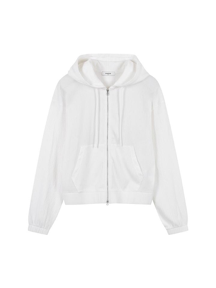 Polham Women'S) Crinkle Crop Zip-Up Hoodie_Phf2Tc2410