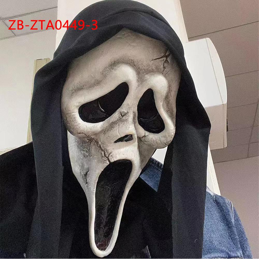 Screaming Ghost Face Head Mask Halloween Mask Helhode Masker for Cosplay
