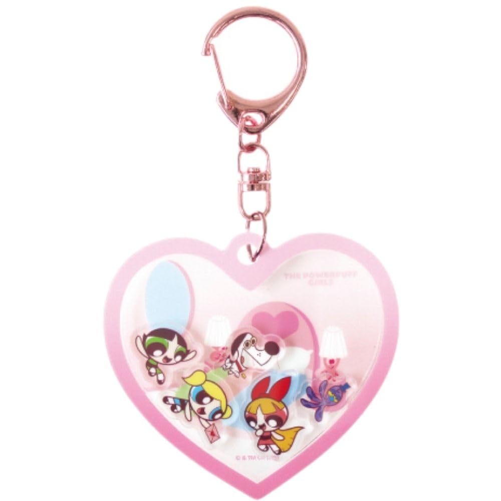 T's Factory Powerpuff Girls Shaka Character Keychain - Room - Approx. H76 x W72 x D7mm (excluding metal fittings) PW-5546943OH