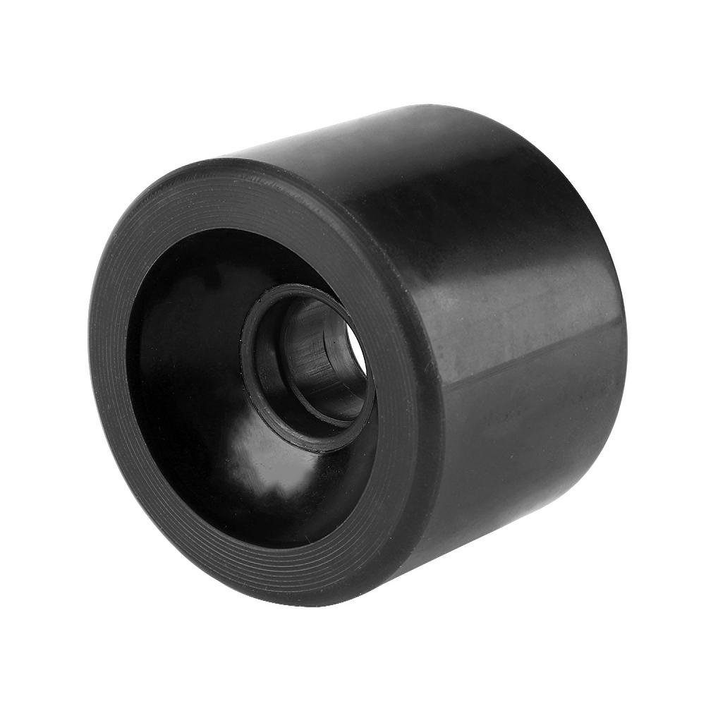PUENTE Juego de 4 ruedas para patineta de PU de calidad superior de 70 x 51 mm, ruedas para tabla larga (Negro)