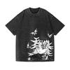Demon Slayer Douma Vintage Wash Design T-Shirt High-quality Streetwear Is Suitable for Both Men and Women