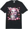 Rabbit Love Graphic for Bunny Mom Cute Valentines Animal T-Shirt