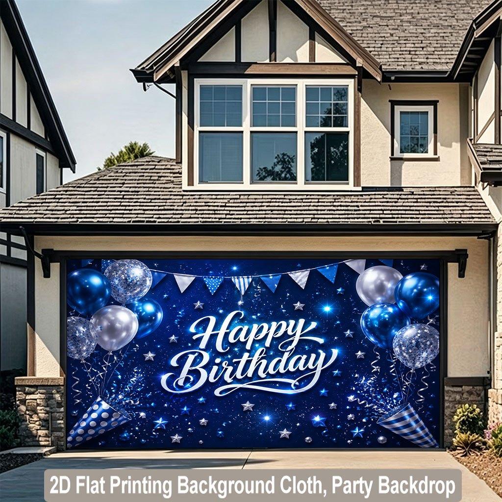 2D Flat Backdrop1pc Birthday Scene Backdrop Banner Polyester Wall Decor For Living Room Bedroom Office Outdoor Decor Party Holiday Gift