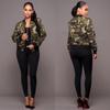 European & American Fashion Women's Camouflage Long Sleeve Jacket Tops