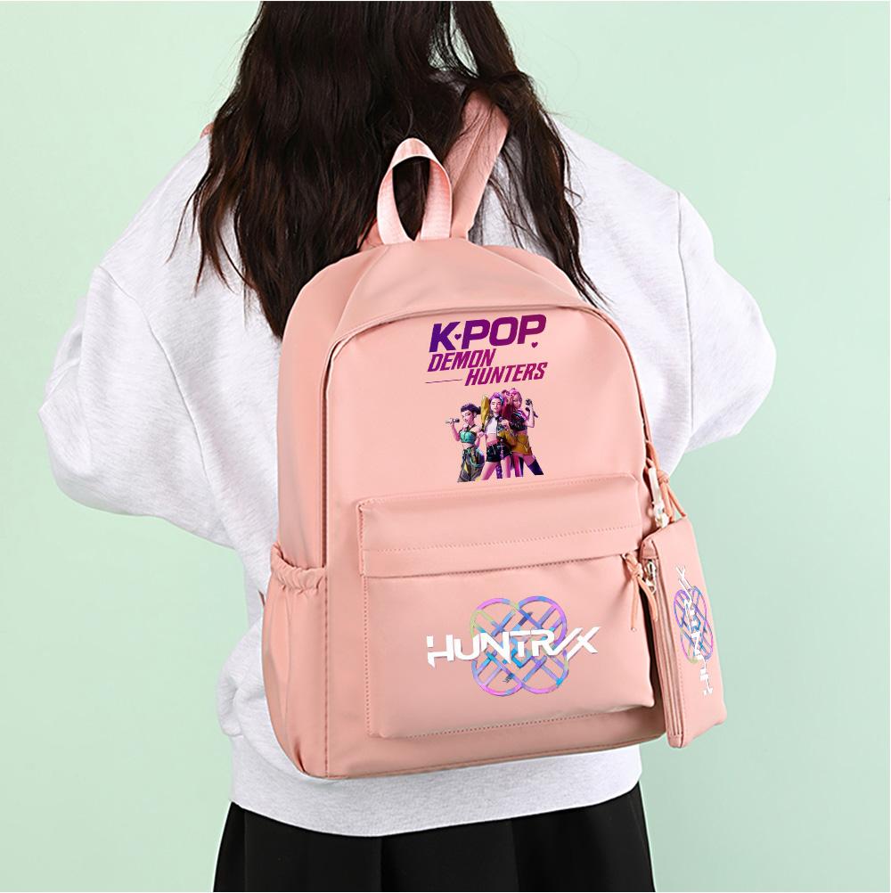 3 Stück/Set Süßer Anime K-Pop Bedruckter Rucksack mit Handtasche Federmäppchen für Teenager Schüler Junge Mädchen Schultasche Bücherrucksack Große Kapazität Reisetasche