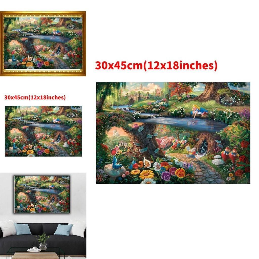 Mermaid Princess Canvas Wall Art Modern Fairy Tale Story Bedroom Children's Room Decorative Painting