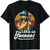 Funny Banana Baseball Player Graphic Tee Retro Summer Fruit Graphic Tee