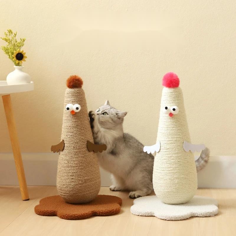 Vertical Sisal Cat Scratching Post Durable No Shedding Self Entertaining Scratcher Pole For Indoor Pets Home And Living Cozy
