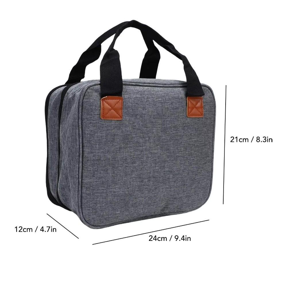 Portable Photo Printer Bag Large Capacity Polyester Photo Printer Carrying Bag with Pockets Detachable Divider Storage Bag