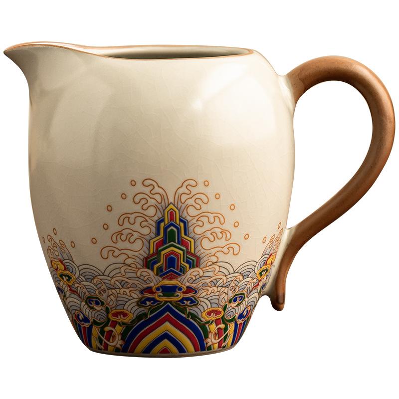 

Легкая роскошь Жуская печь чахай из цельного фарфора фильтр на сто отверстий высококачественный набор для чая Кунг-фу чахай чашка Юн мужская чашка чайник