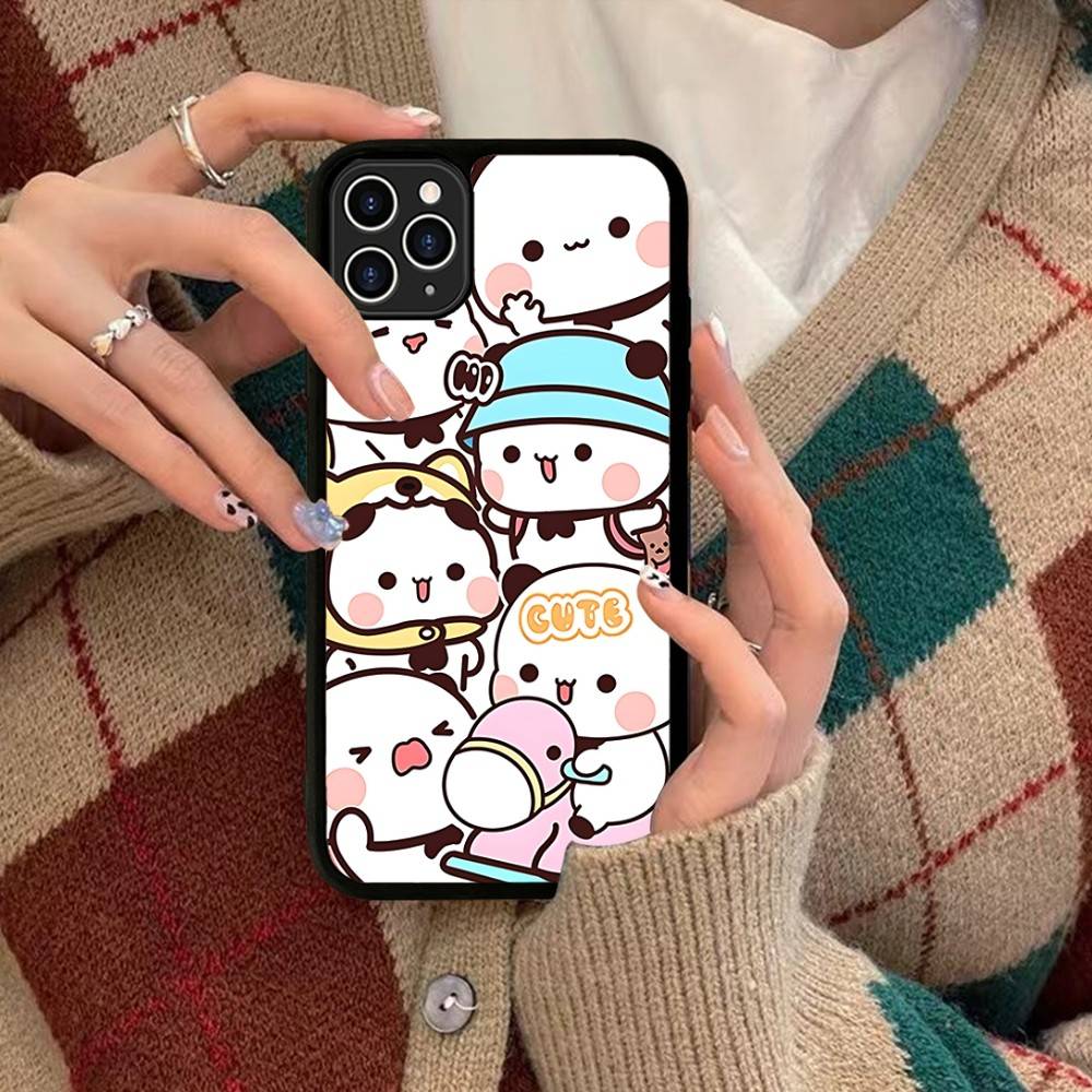 

Cute Bubu Dudu Phone Case For Iphone 11 12 13 14 15 Pro Max 17 16 Plus Hard PC+TPU Back Cover iPhone 13