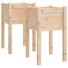 Vidaxl Donice Ogrodowe, 2 Szt., 40X40X70 Cm, Lite Drewno Sosnowe