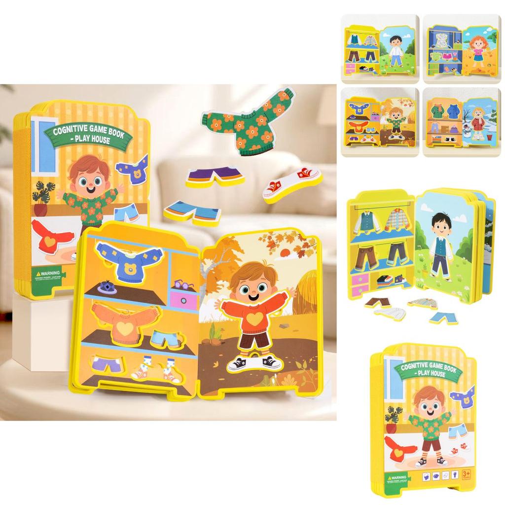 Educational Puzzle Dress Up Toy With Eva Material For Early Learning And Quiet Book Fun