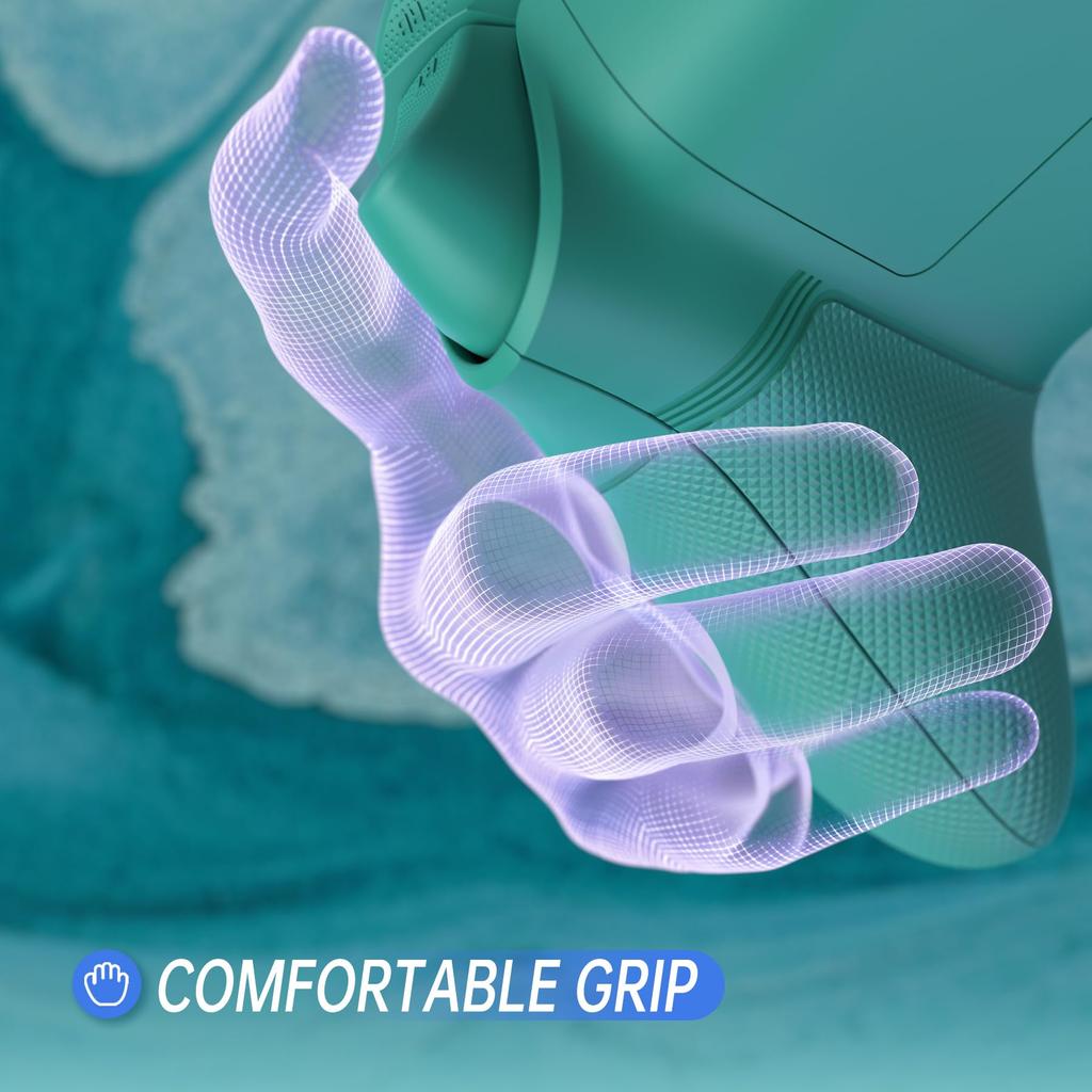 The eXtremeRate ASR Circle Ring Full Shell Button Kit is compatible with Xbox Core features a 3D diamond pattern soft rubber grip and bottom and is