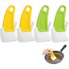 4-Pack Silicone Kitchen Scrapers – Multi-Purpose Cleaning Tools for Pots, Pans, Bowls & Non-Stick Cookware