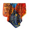 Oil Painting Splicing Simulation Silk Printing Large Square Scarf Silk Scarf Shawl Headscarf Beach Scarf Neck Protection Scarf Decorative Women'S