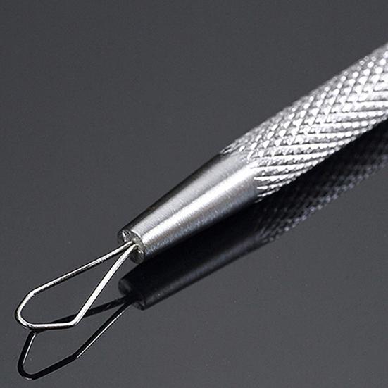 1Pc Non Slip Stainless Steel Pimple Popper Acne Blackhead Removal Needle Tool