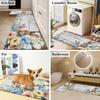 1Pcs Anti Fatigue Kitchen Rugs, rabbit Print Waterproof Non-Slip Thick Cushioned Kitchen Mat Heavy Duty Comfort Standing Mat for Kitchen