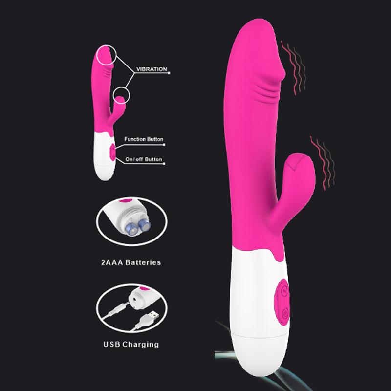 G Spot Vibrator 10 Frequency Dildo Sex Toys Rechargeable Handheld Silicone Abs Adult Clitoris Penis Supplies Women