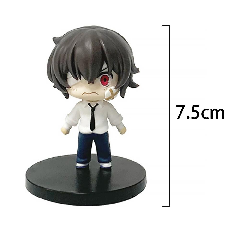 7cm Bungou Stray Dogs Anime Figure Kawaii Dazai Osamu Action Figure Cute Nakahara Chuuya Figurine PVC Collection Model Doll Toy