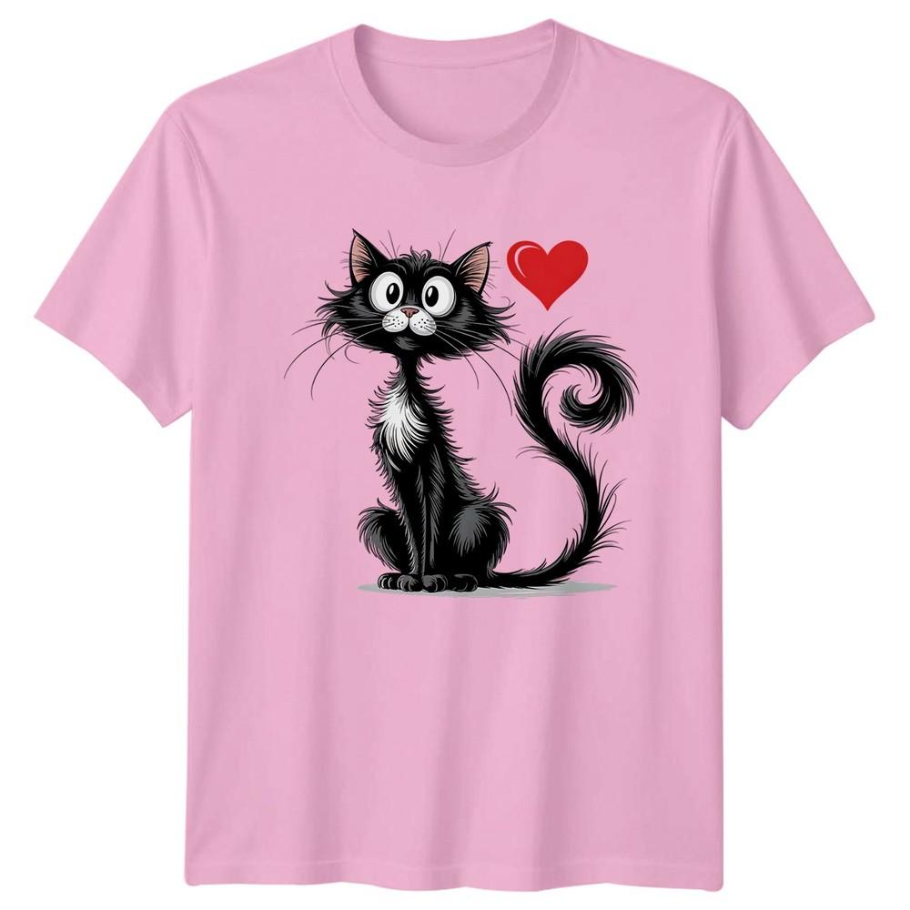 Easily Distracted TShirt Funny Cat Animal Pets Birthday Gift For Him And Her