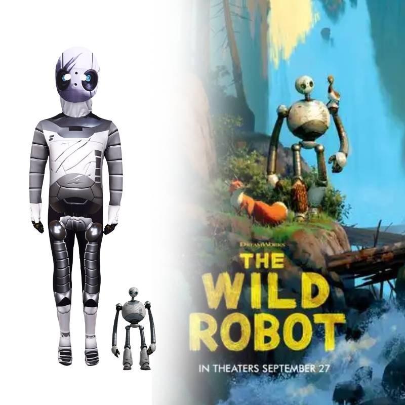 The Wild Robot Cosplay Costumes Jumpsuits Headwear Halloween Performance Stage