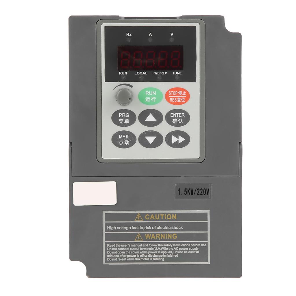 1.5kW 2HP Vektorový typ VFD Frekvenčný menič Prevodník 1Fáza 220V na 3Fázy 0220V 7A