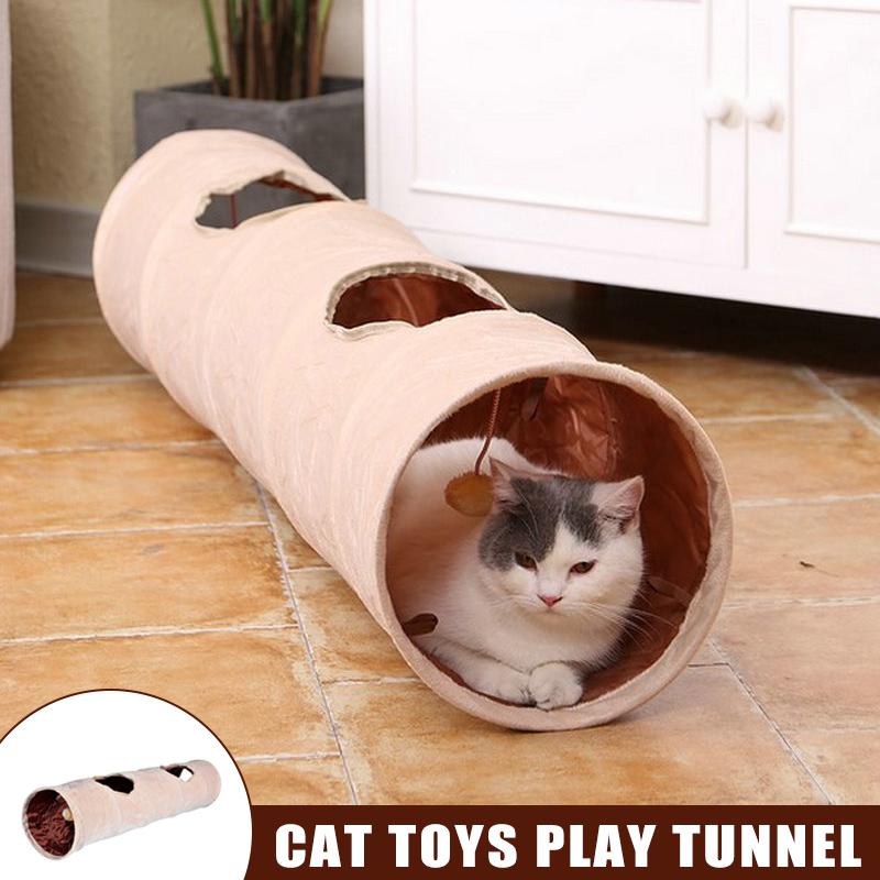 Collapsible Pet Cats Tunnel Toys Exercise Tunnel Tube Indoor Toy for Pet Tube Playing Tunnel