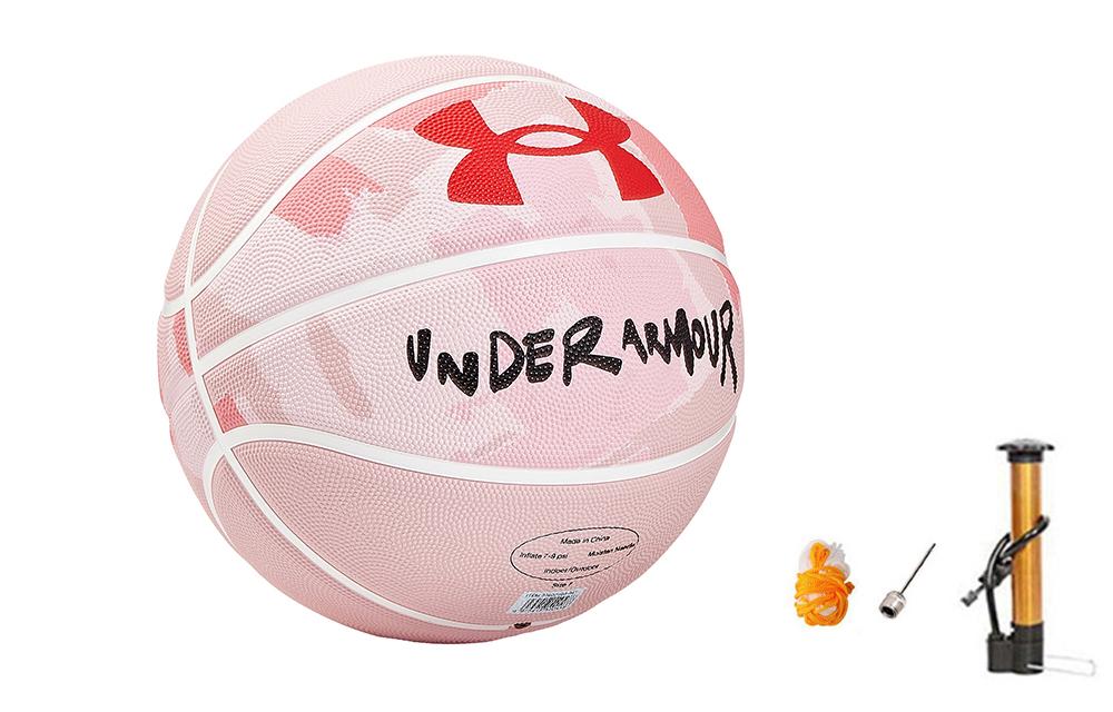 Under Armour Материковый Китай Резиновый Баскетбольный Мяч Небесно-Розовый Размер 7 Тренировочный Соревновательный Унисекс 23620108-961