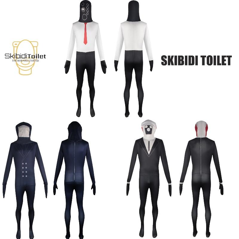 Halloweenský Skibidi Toilet Hra Cosplay Kostým Kombinéza Unisex Bavlna Různé Velikosti