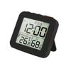 3 Alarm Clock With Temperature Humidity Monitor Backlight Snooze Foldable Design Portable LCD Display For Home Office