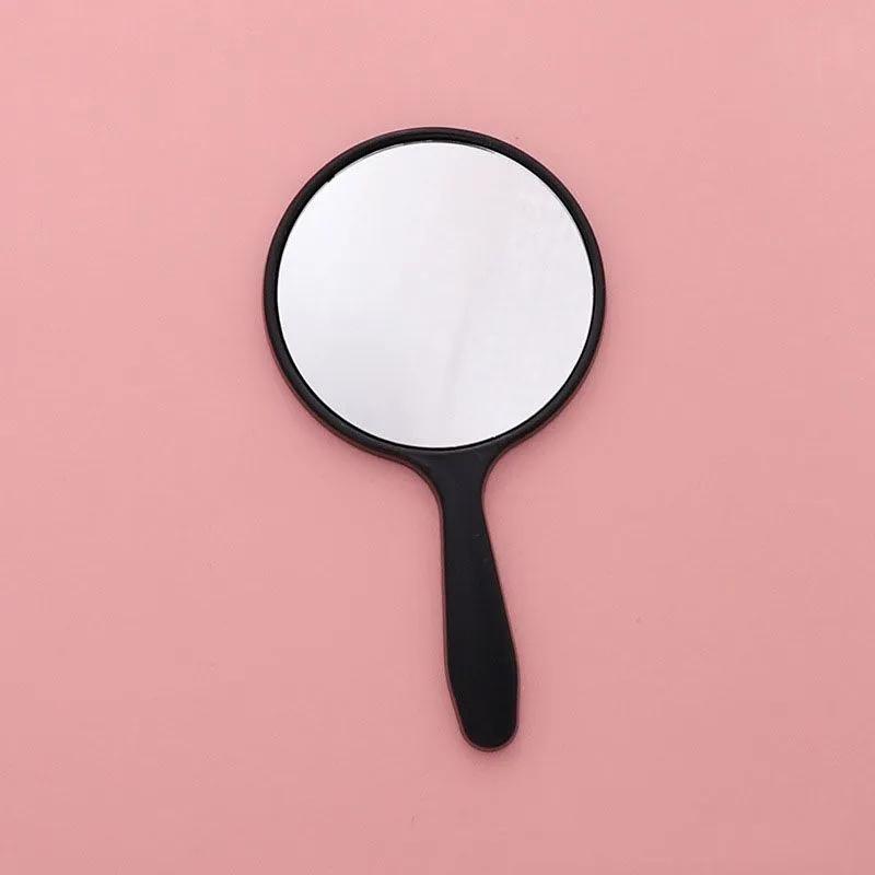 Portable Handheld Mirror Compact Round Makeup Mirror One Size
