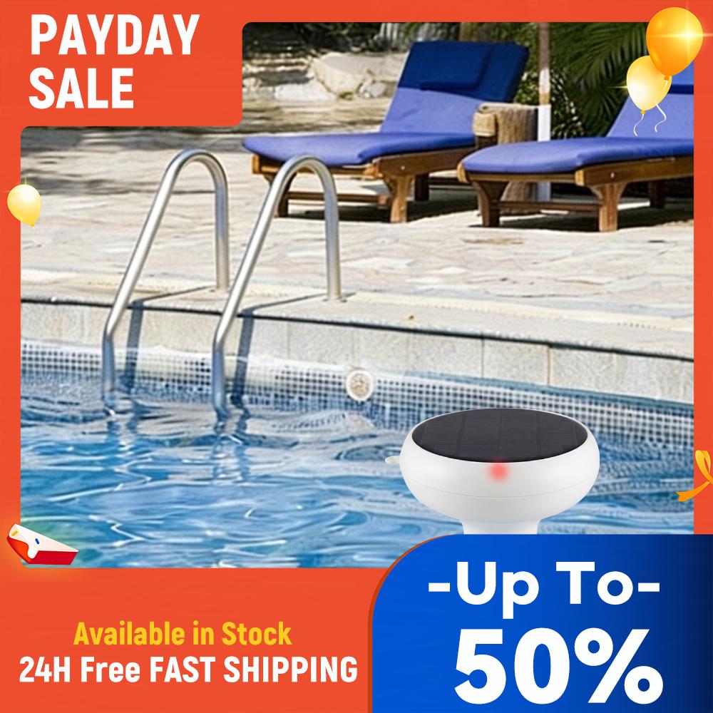 7-in-1 Smart Pool Monitor Floating Wireless Water Quality Tester Temperature EC ORP for Swimming Pools Hot Tub Jacuzzi Spa