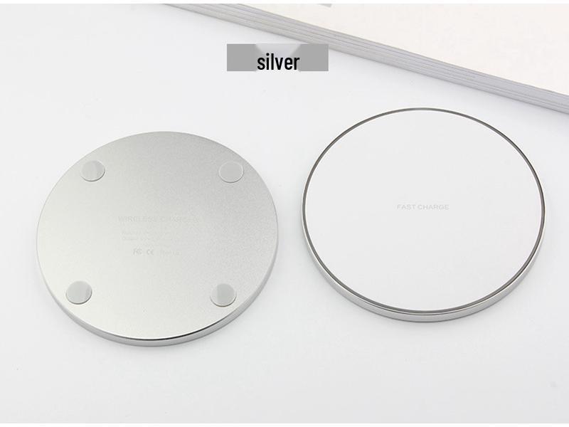 15W runder Qi-Wireless-Charger für Apple & Samsung Handys