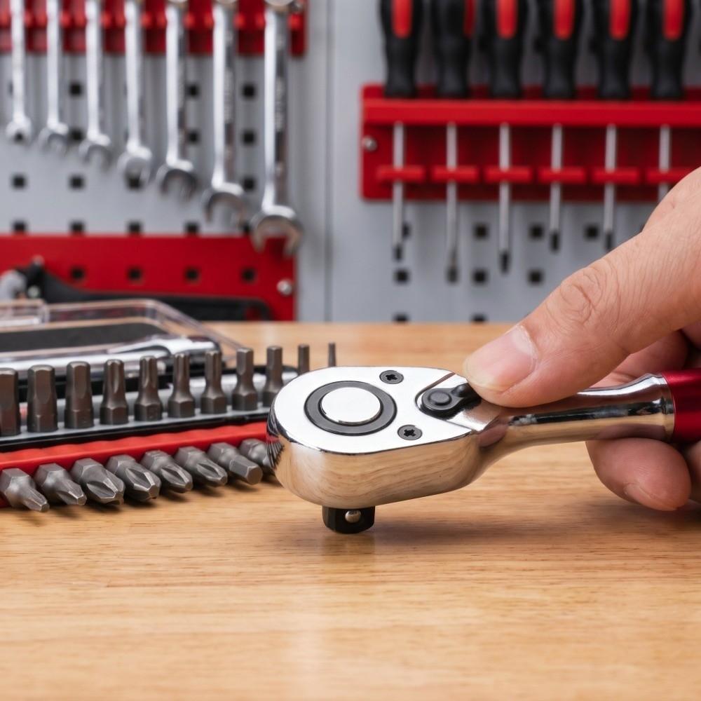 6.35mm 1/4Inch Quick Socket Wrench Metal Hex Torque Wrench Right Angle Screwdriver  Tight Spaces
