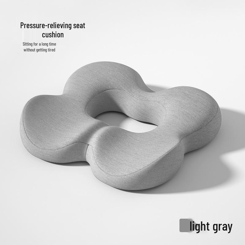 Memory Foam Breathable Seat Cushion for Long Sitting - Relieves Pressure and Pain