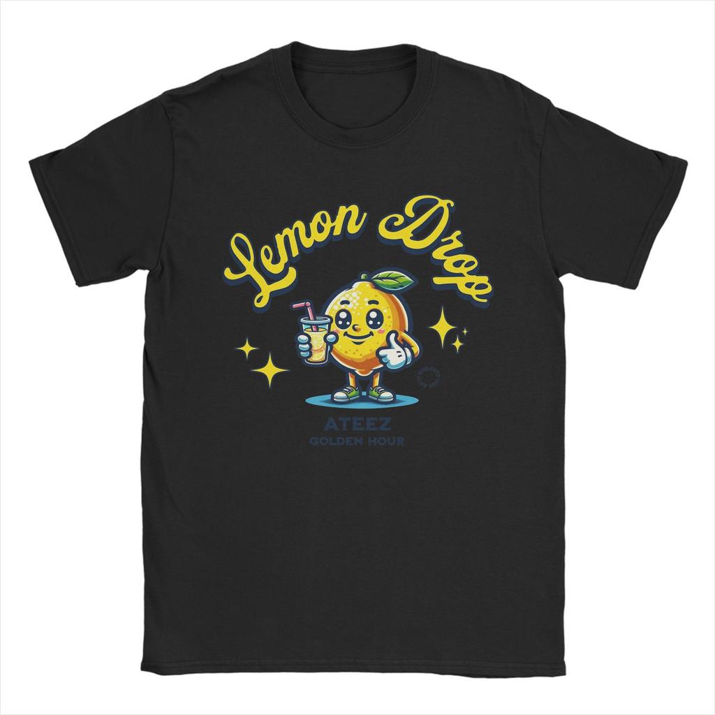 Męska Damska Graficzna Koszulka ATEEZ Lemon Drop 2025 T-shirt 100% Bawełna Golden Hour Part 3 Koszulki Odzież