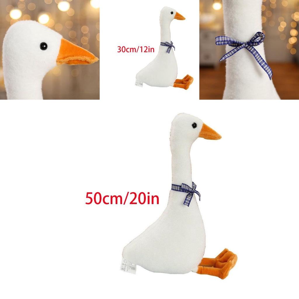 White Goose Pillow Plush Toy Adorable Sleeping Pillow Soft And Cuddly Stuffed Doll For Kids