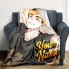 1pc miya atsumu Blanket with Custom Name, Gift, for Men and Women, Soft Blanket, Good for Sofa Bed Couch Travel, Lightweight Flannel Blanket