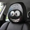 Unikátní modifikační sady pro interiér auta 4 ks Halloweenské potahy opěrek hlavy Strašidelný obličej ducha Příslušenství na sedadla Chránič Univerzální auto dekorace pro SUV Nákladní automobil Zábavné