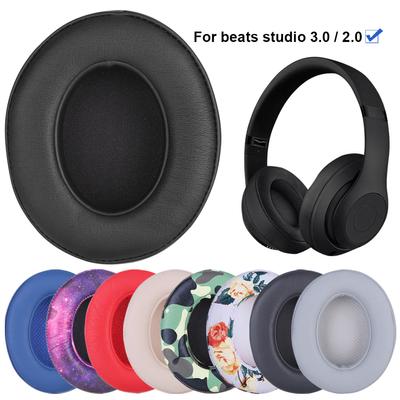 Ear Cushions with High Density Memory Foam Soft Leather Replacement Earpads Headphone Ear Covers for Beats Studio 2.0 Studio 3.0