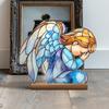 Acrylic Catholic Statue Desktop Decoration Religious Gift for Home Church Display Feature High Transparency Durable Portable Construction